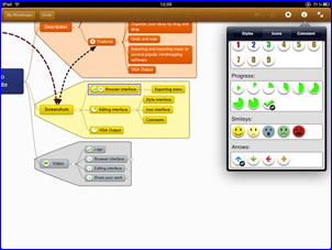 Mindo mind mapping app for iPad