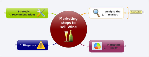 marketing wine mind map