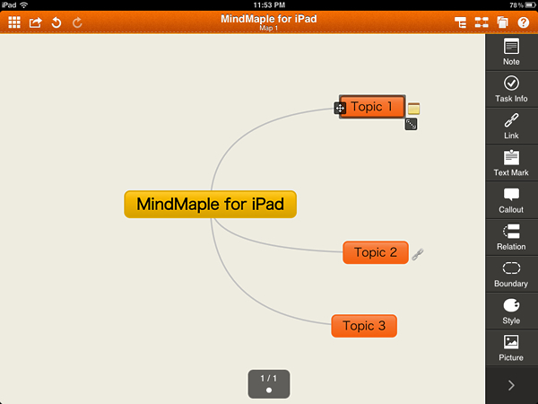 MindMaple for iPad