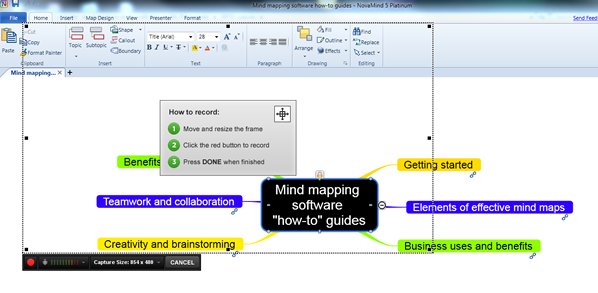 make a screencast video of your mind map