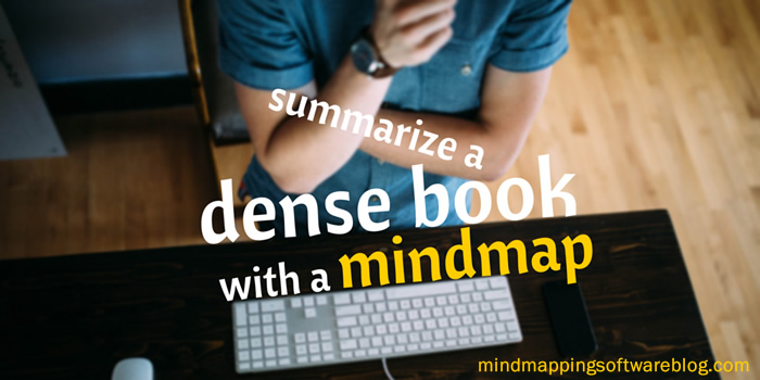 dense book summary mind map