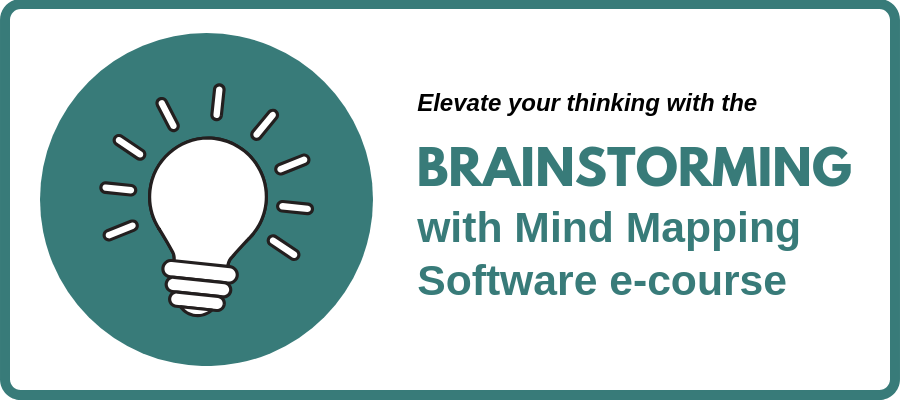 brainstorming with mind mapping software e-course