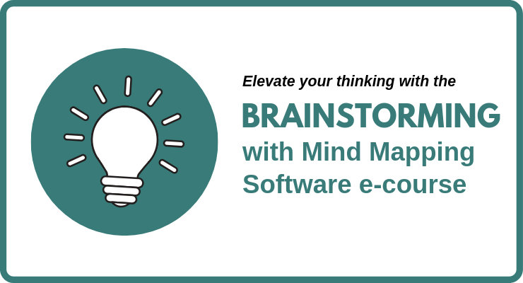 brainstorming with mind mapping software e-course