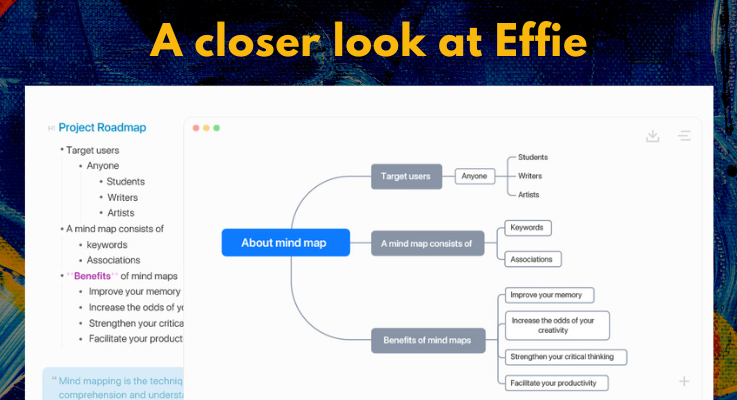 A closer look at Effie – a unique writing and mind mapping tool