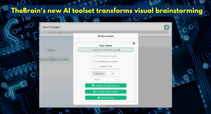 TheBrain’s new AI toolset transforms visual brainstorming