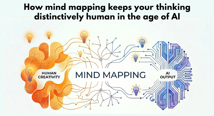 How mind mapping keeps your thinking distinctively human in the age of AI