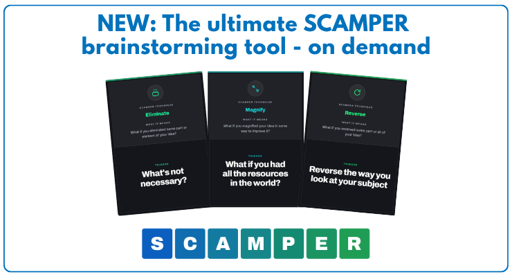 SCAMPER brainstorming tool on demand